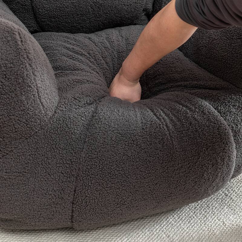 Bean Bag Chair Soft Fluffy Lazy Sofa with Memory Foam