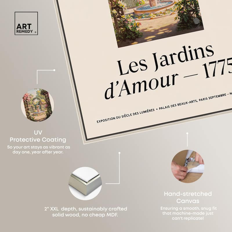 Romantic Gardens Canvas by Art Remedy