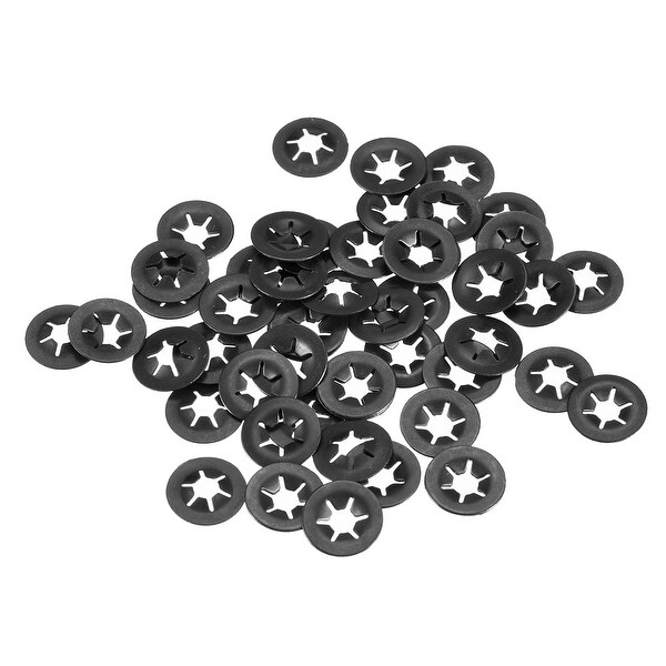 Starlock Washers , M4x12 Internal Tooth Clips Fasteners Kit , Pack of 50