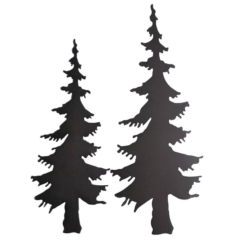 Bronze Flush Mount Ceiling Light - Tree Design Indoor Outdoor Lighting - 6.5