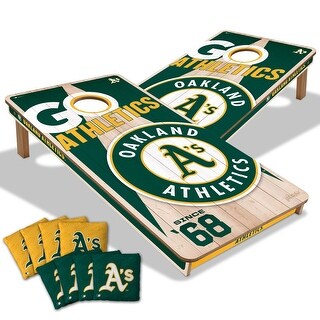 Oakland Athletics MLB 2x4 Cornhole Board Set