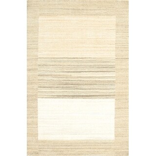 Ahgly Company Machine Washable Contemporary Parchment Beige Area Rugs ...