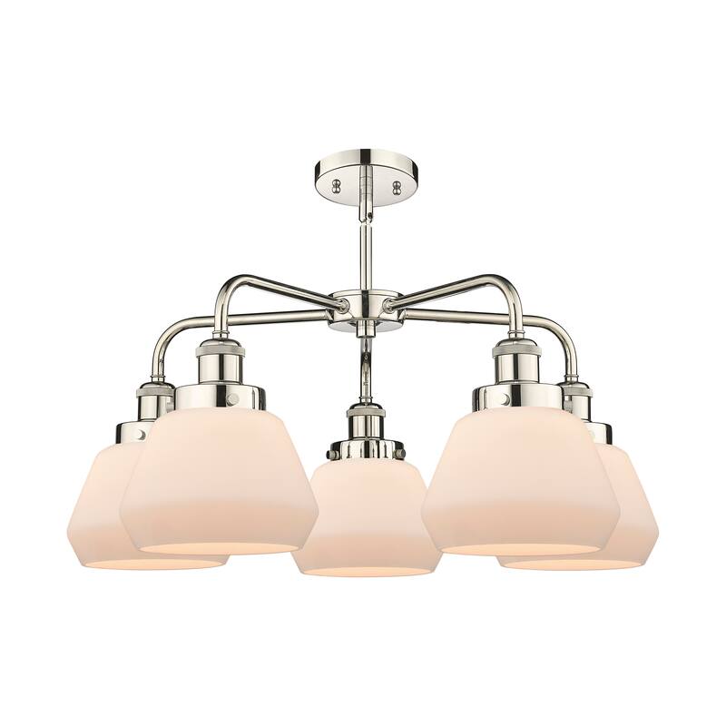Innovations Lighting Fulton - 5 Light 25" Stem Hung Chandelier