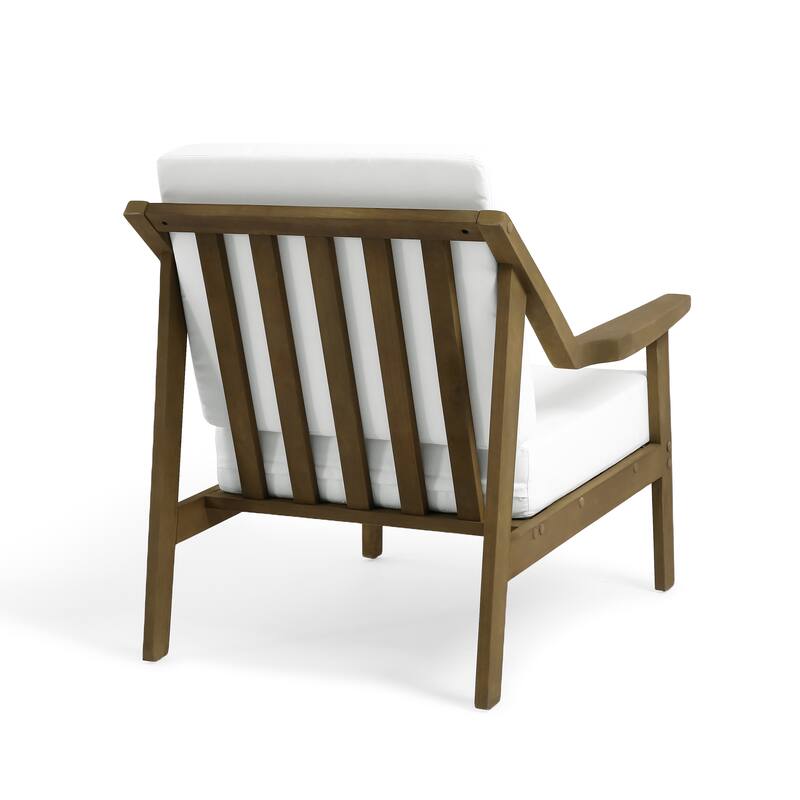 6-piece Adirondack Teak Patio Armchairs Loveseat Seating Conversation Set