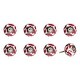 preview thumbnail 20 of 65, Knob-It Vintage Handpainted Ceramic Knobs (8-Pack) White/Red/Gray/Silver