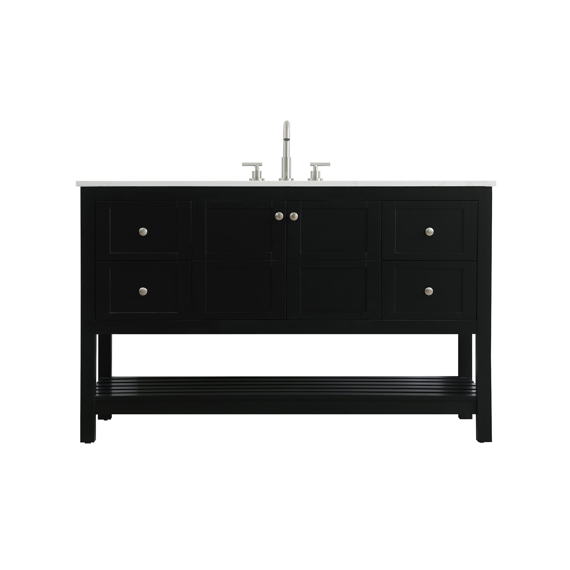 Elegant Lighting VF16454 Theo 54" Free Standing Single Basin Vanity