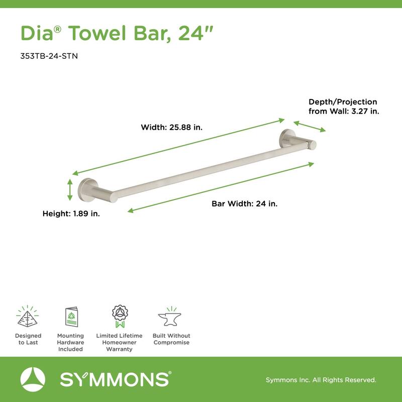 Symmons Dia 24" Towel Bar