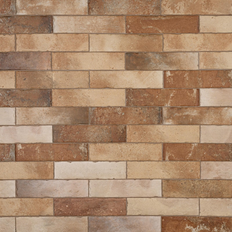 Merola Tile Americana Boston Brick North East 2-1/2" x 9-7/8" Porcelain Floor and Wall Tile