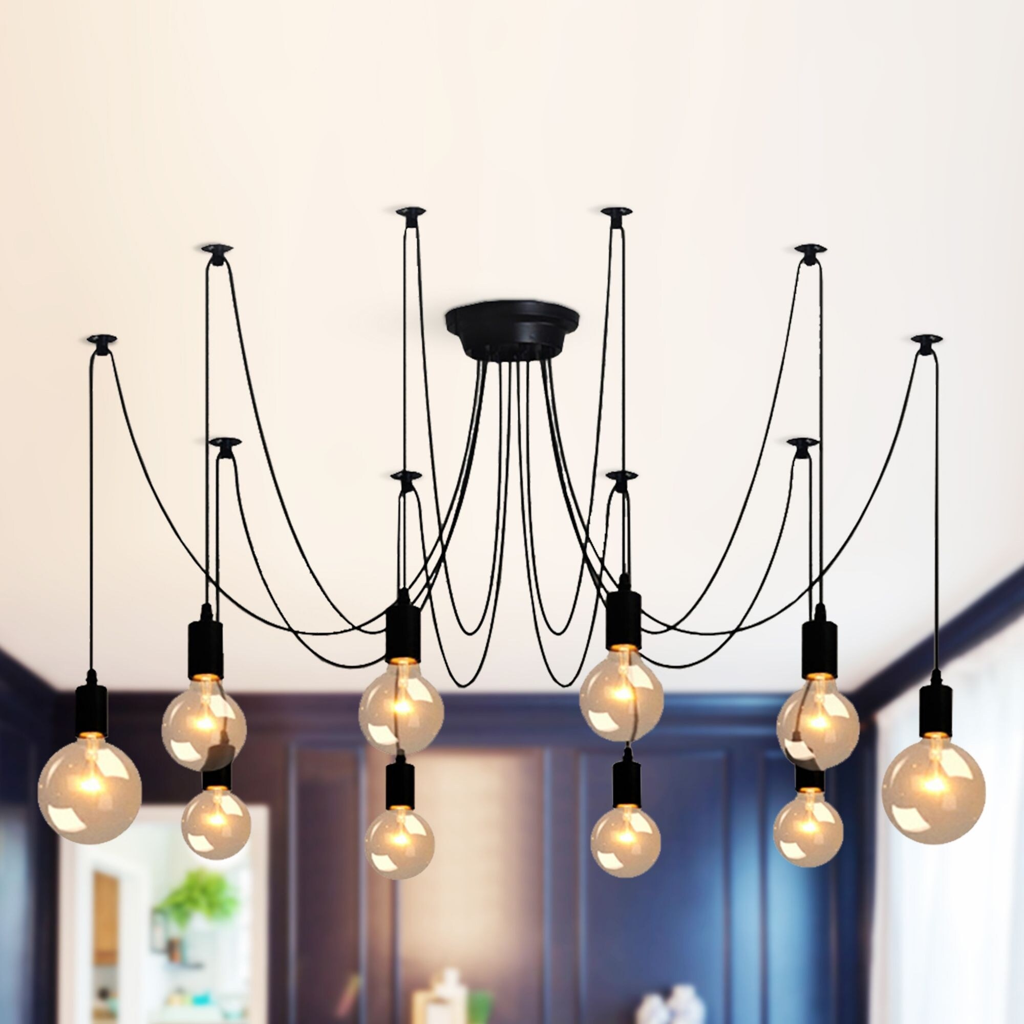 Spider arm chandelier on sale