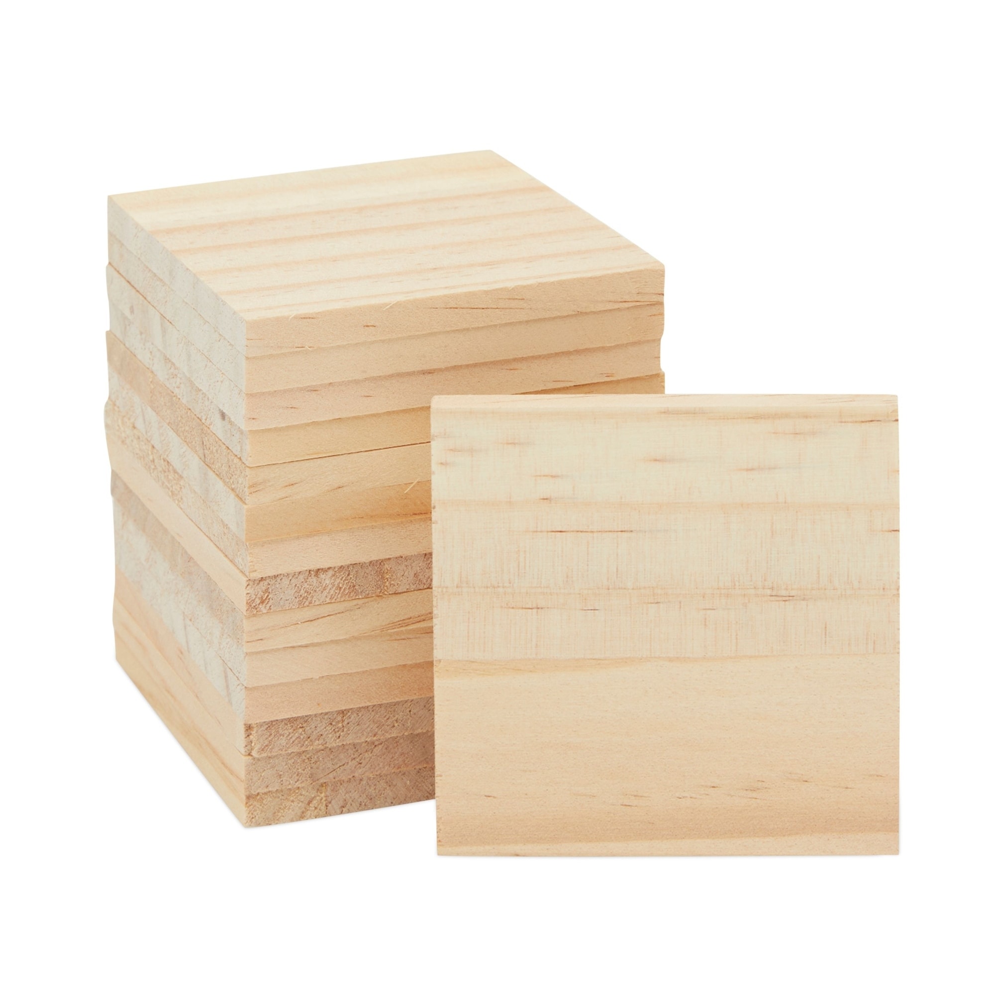 100 Pack Unfinished Wood Hexagon Pieces for DIY Crafts, 2.5mm Wood Slice Cutouts (2x2 Inches)