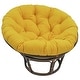 preview thumbnail 20 of 22, 52-inch Solid Twill Papasan Cushion (Cushion Only) Sunset