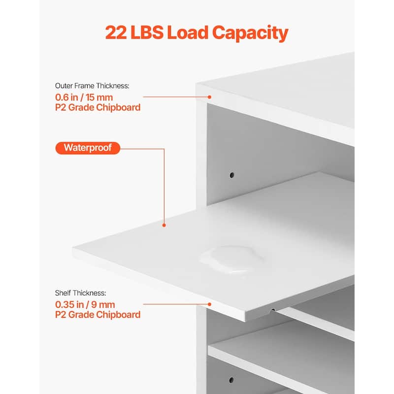 Multi-Purpose Office Literature Organizers with 24 Compartments and Adjustable Shelves Perfect Addition to Any Space