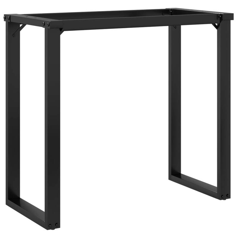 vidaXL Dining Table Legs O-Frame 31.5"x15.7"x28.7" Steel - 31.5" x 15.7" x 28.7"