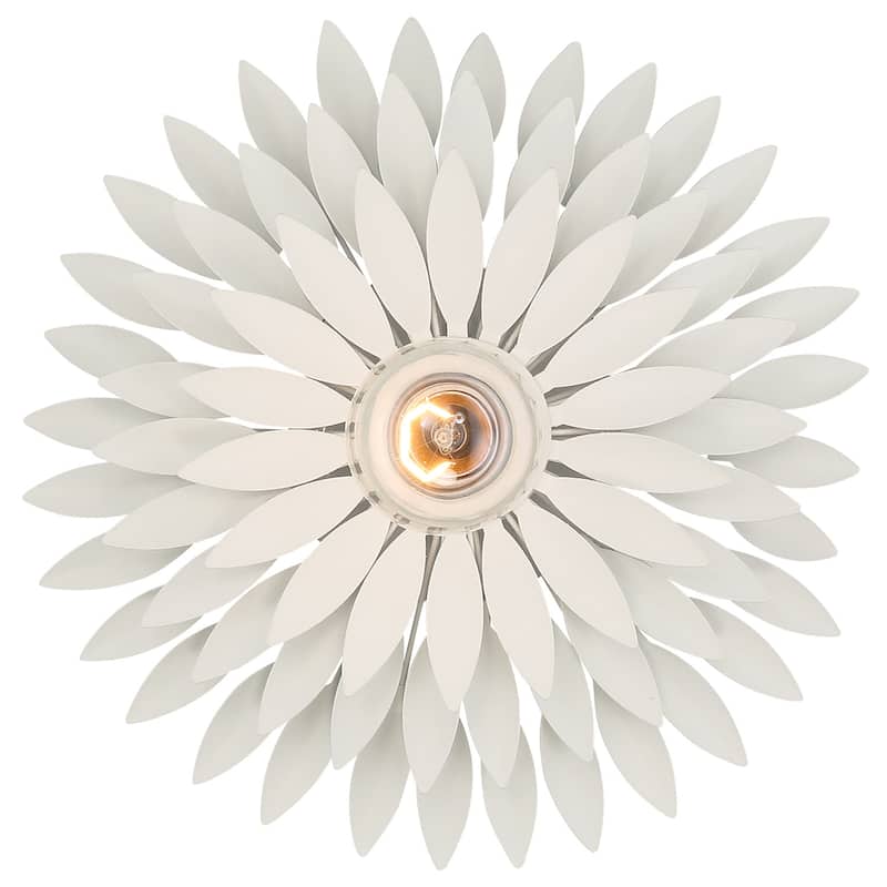 Crystorama Lighting Group 500W Broche 11" Tall Wall Sconce - Matte White