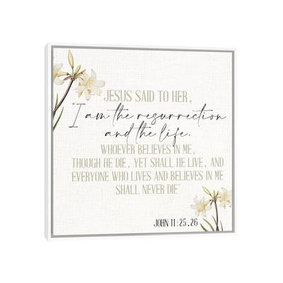 iCanvas "Jesus Said" by Kimberly Allen Framed Canvas Print
