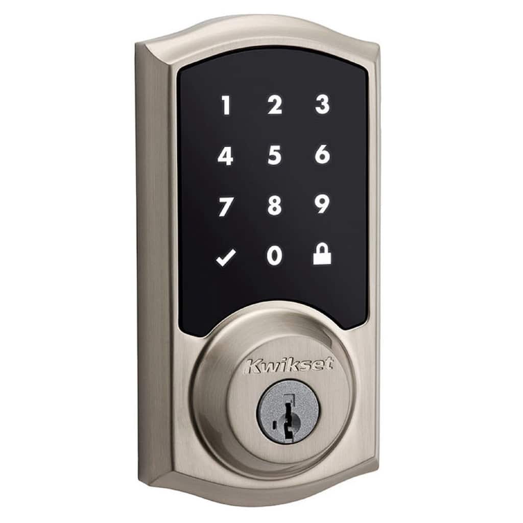 Kwikset SmartCode 916 Z-Wave Smart Lock, Keyless Entry Zwave Door Lock, Traditional Satin Nickle