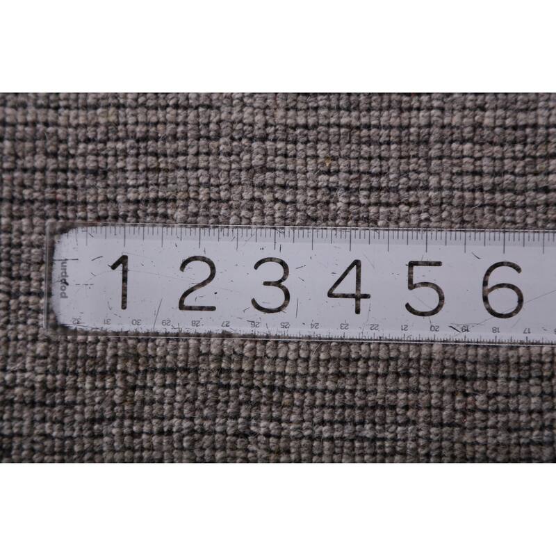 Hand Knotted Oriental 100% Wool Carpet Tribal Animal Pictorial Greys & Charcoal Gabbeh Area Rug - 9' 10'' X 7' 10''