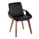 preview thumbnail 34 of 53, Carson Carrington Pugo Chair with Walnut Finish Black