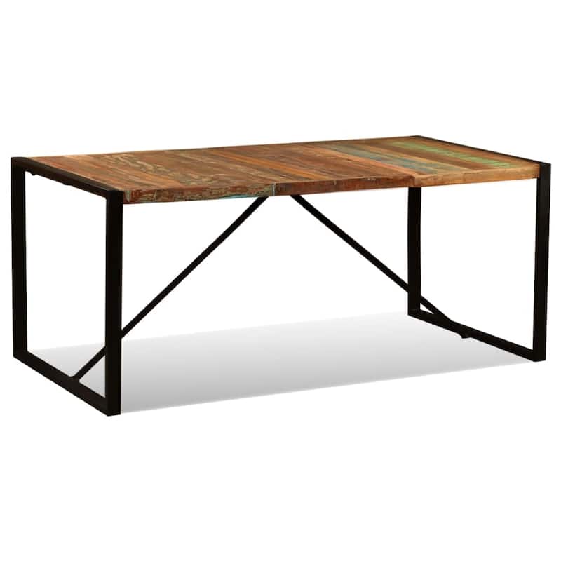 vidaXL Dining Table Solid Reclaimed Wood 70.9" - 70.9"x35.4"x29.9" (L x W x H)