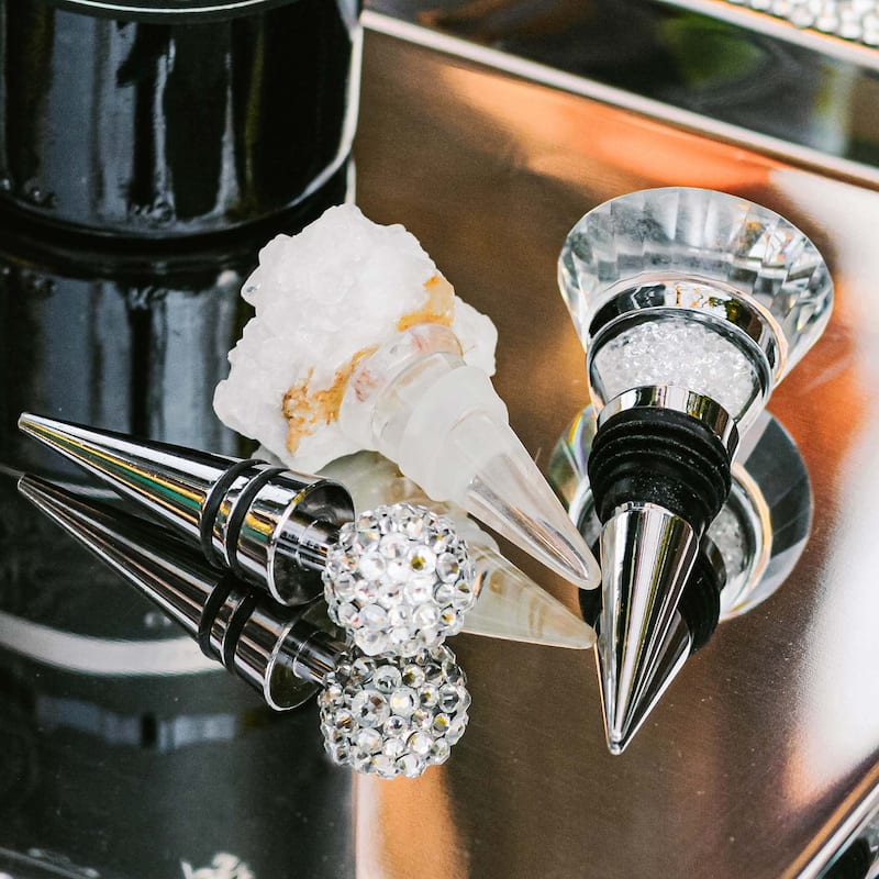 Sparkles Home Rhinestone Wine Stopper - N/A