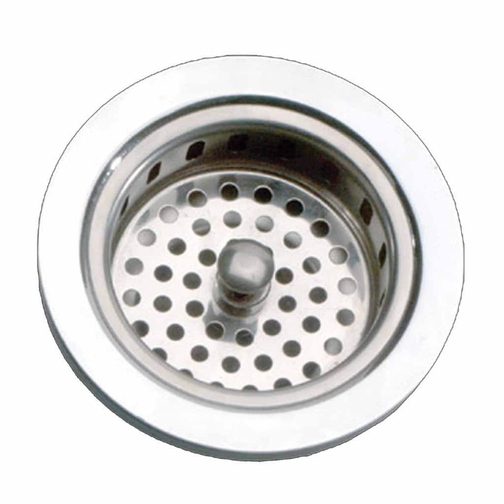 Kitchen Sink Strainer - 3-5/6" Dia. Solid Brass Chrome Finish Renovators Supply
