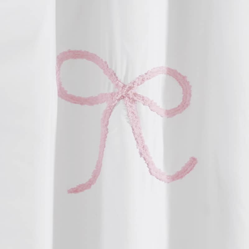 Truly Soft Textured Bow Shower Curtain