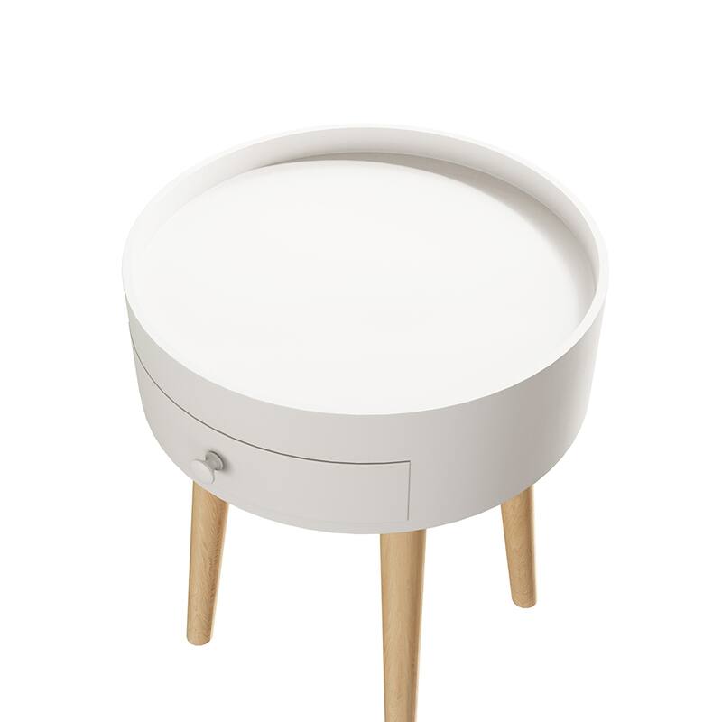 18"H Storage Drawer Bedside Table
