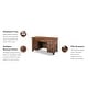 preview thumbnail 16 of 15, Tahoe Aged Maple Executive Pedestal Desk