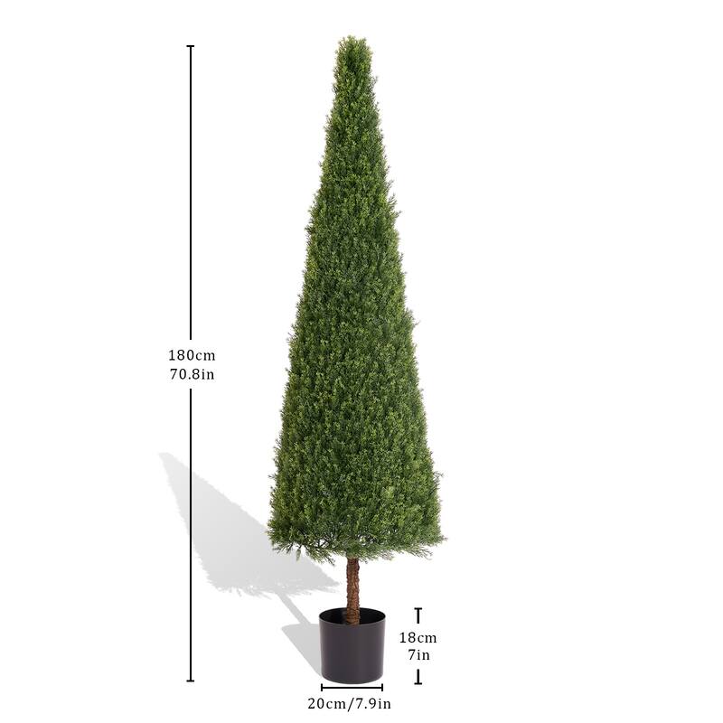 Artificial Boxwood Topiary Tree Plant Potted Trees