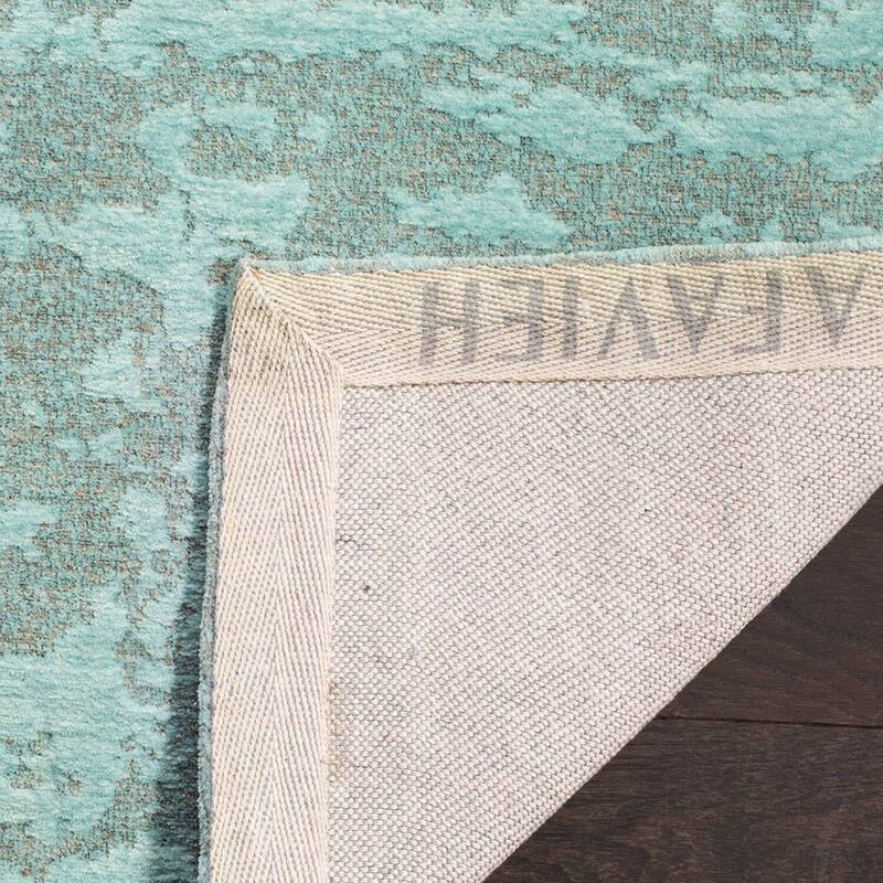Antique Appeal Area Rug 6x9 - Handmade Jute Rug - Light Grey Living Room Bedroom Floor Decor - 108 x 72