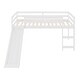 preview thumbnail 4 of 5, Loft Bed with Slide, Multifunctional Design, Twin (White)
