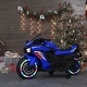 preview thumbnail 1 of 38, 12V Electric Motorcycle For Kids, Powered Toy Motorcycle, Child Motorcycle Ride On With Light Wheels And Bluetooth Music (No Shi Blue
