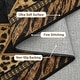 preview thumbnail 3 of 3, Leopard Print Soft Low Pile Checkered Living Room Rugs Washable Indoor Carpet