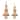 Beaded Tree Christmas Tabletop Decorations - 14.25" - Set of 2