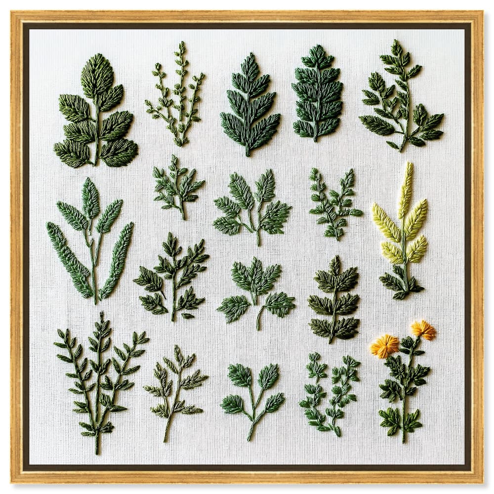 Stitched Sprout II Canvas by Art Remedy