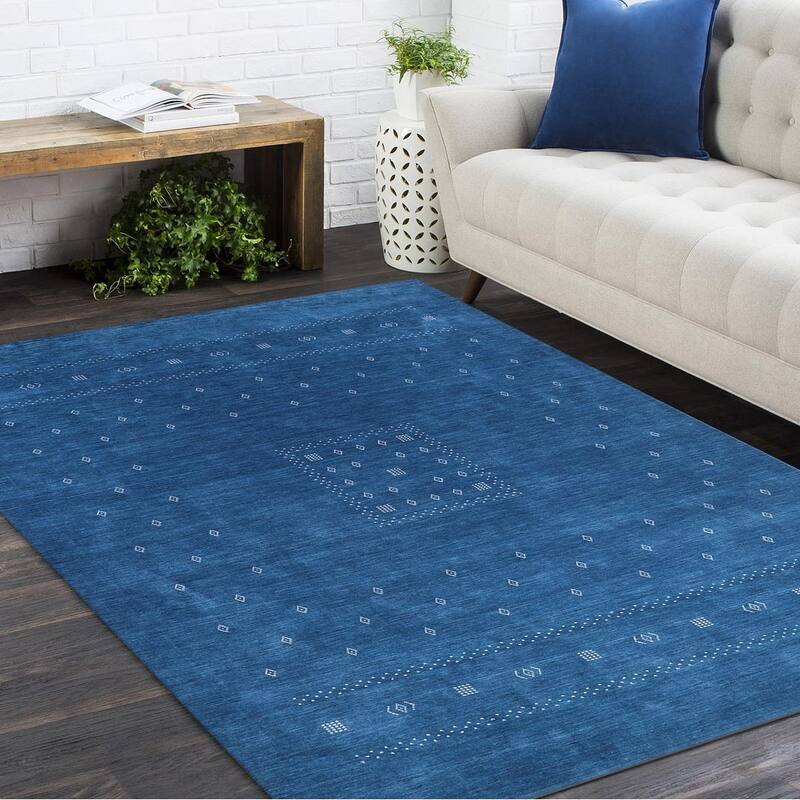 Overton Simi One-of-a-Kind Handmade Area Rug - 5' x 8' - Navy