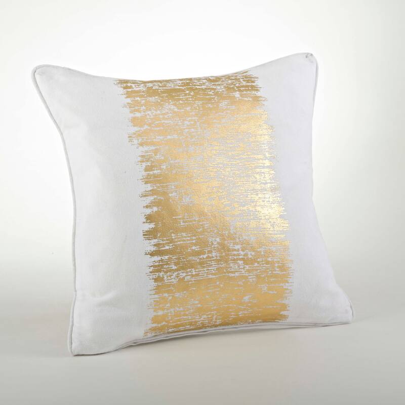Metallic Banded Design Pillow