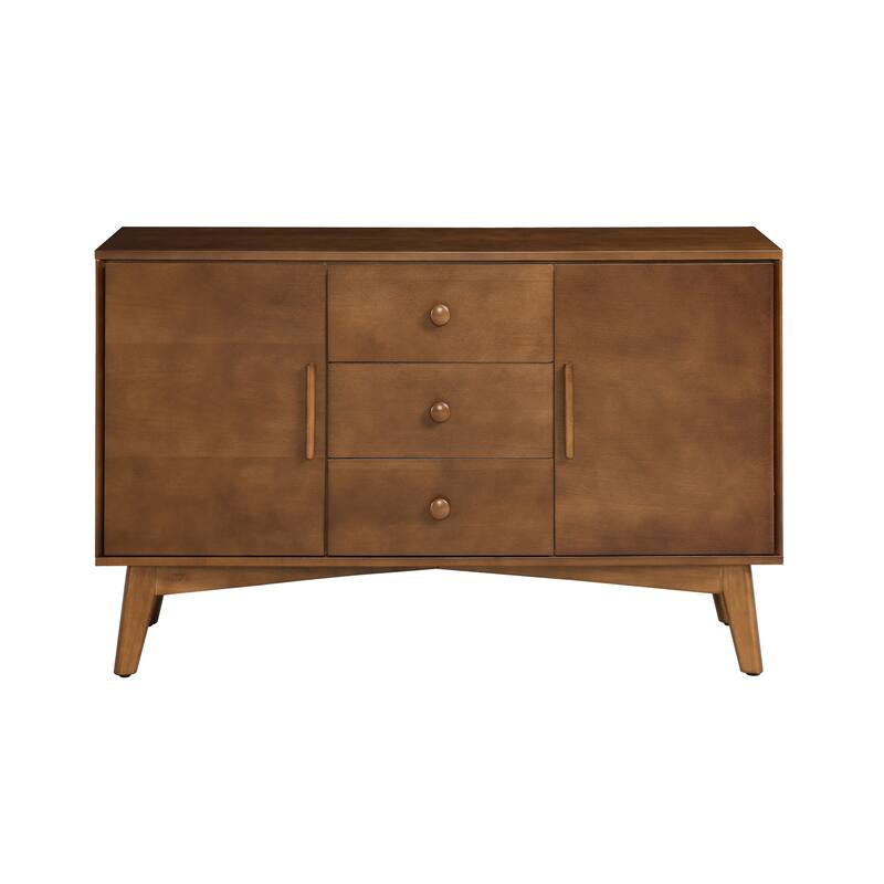 47.3" Mid-Century Sideboard Buffet Cabinet with with 2 Doors and 3 Drawers