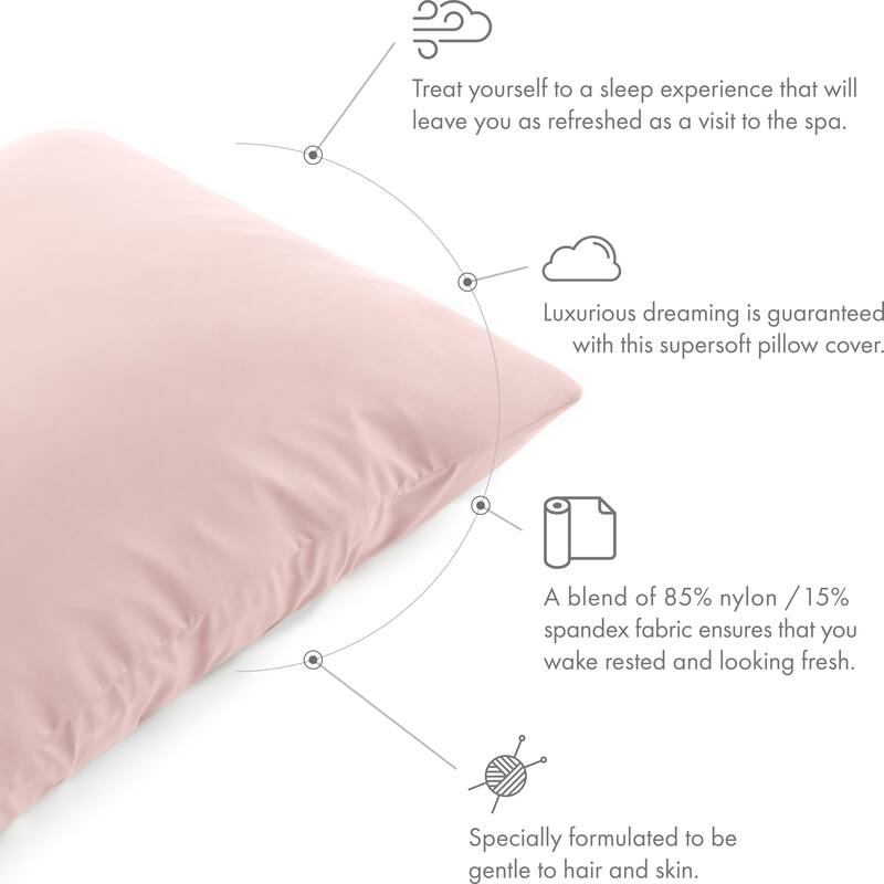 Beauty Pillow Cover Keeps Hair Tangle Free and Bonus Matched Scrunchie