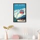 preview thumbnail 1 of 27, Oliver Gal 'Les Alpes Travel Poster' Blue Wall Art Canvas Print 10 x 15 - Black