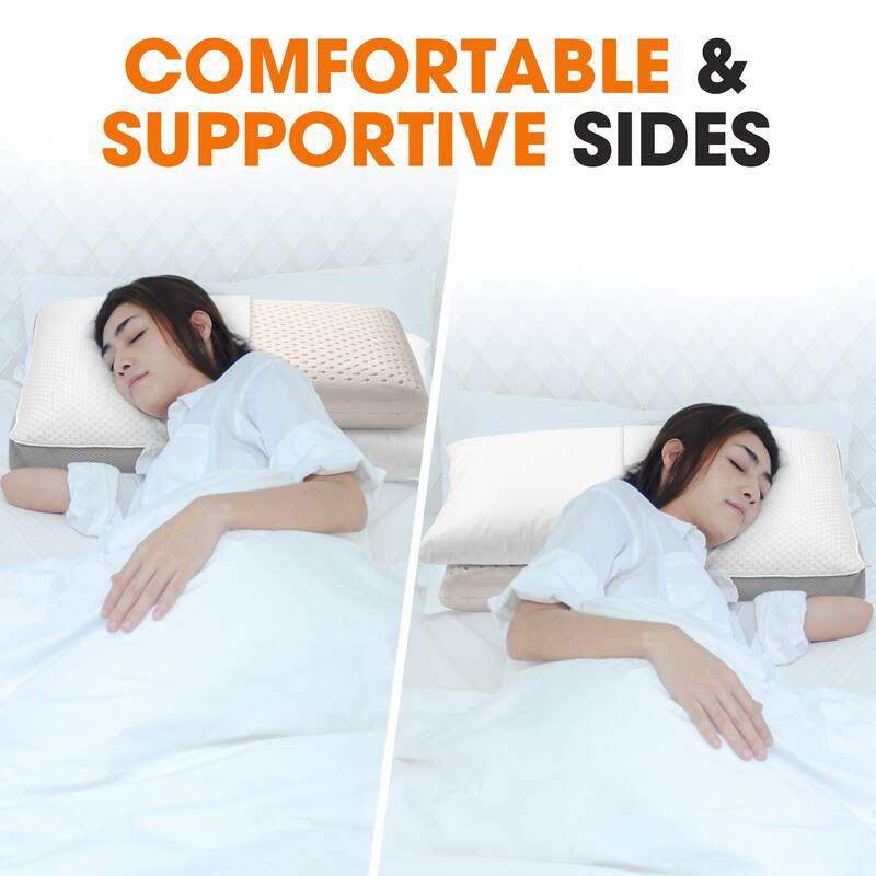 Cheer Collection Dual-Sided Memory Foam Sleeping Bed Pillow