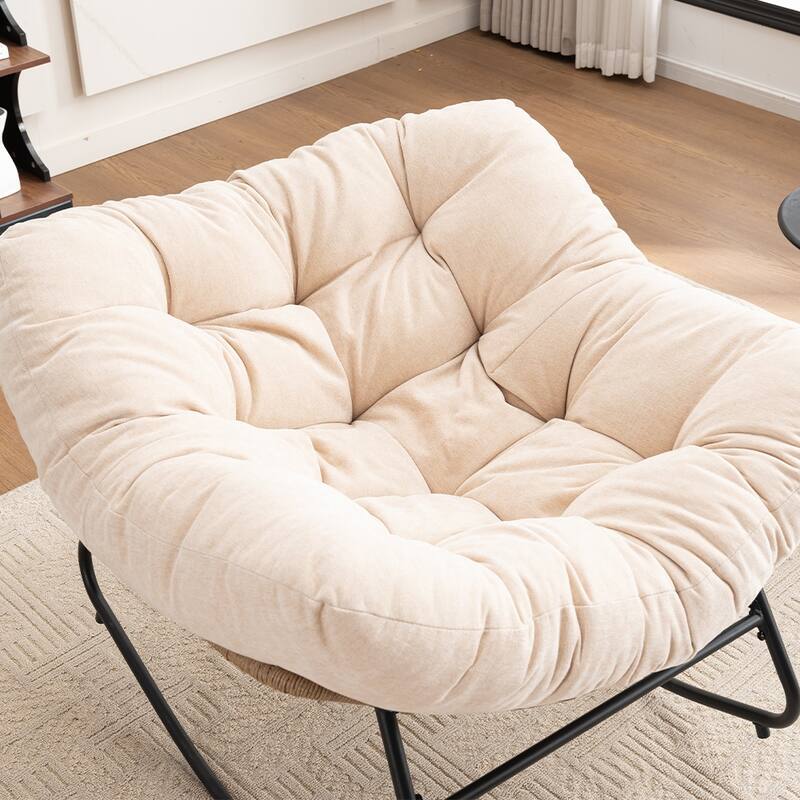 Chenille Soft Upholstered Modern Rocking Chair