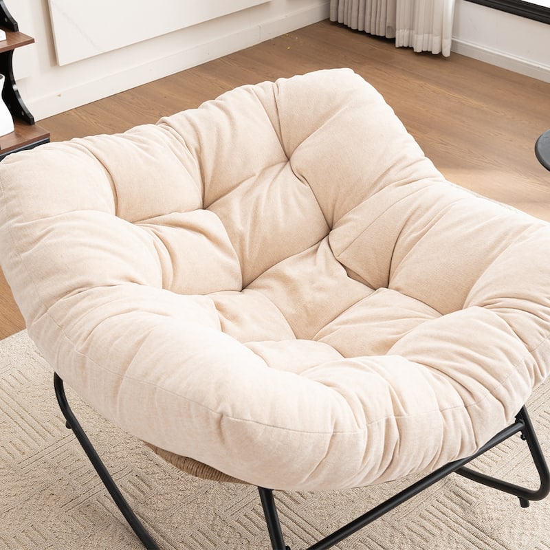 Rocking Chair, Chenille Upholstered Accent Chair, Modern Nursery Rocking Chair for Living Room, Bedroom, Apartment