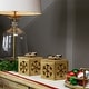 preview thumbnail 2 of 3, Snowflake Box Wooden Christmas Tealight Holders - 4.75" - Set of 2