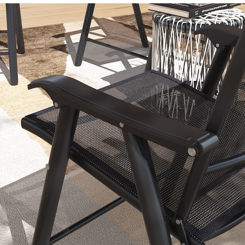 Set of 4 Patio Folding Chairs