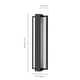 preview thumbnail 22 of 23, Rennnsan Modern Black Rectangular Linear LED Outdoor Wall Lights/Sconce Lighting