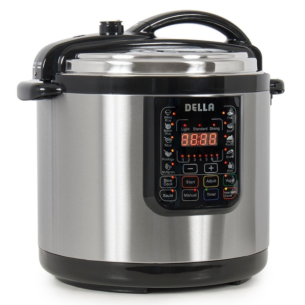 Della 10-in-1 Multi-Function Electric Pressure Cooker Stainless Steel ...