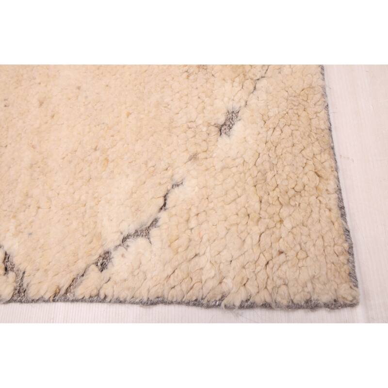 ECARPETGALLERY Hand-knotted Looma Beige Wool Rug - 7'9 x 10'1