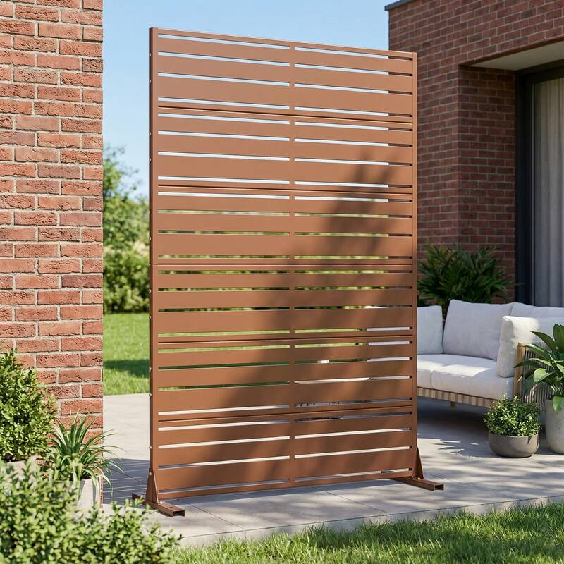 Outdoor Privacy Screen Metal Privacy Screen Panel Free Standing