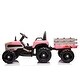 preview thumbnail 5 of 34, 12V Battery Powered Electric Tractor Toy with 2-point Safety Belt and Remote Control, Pink